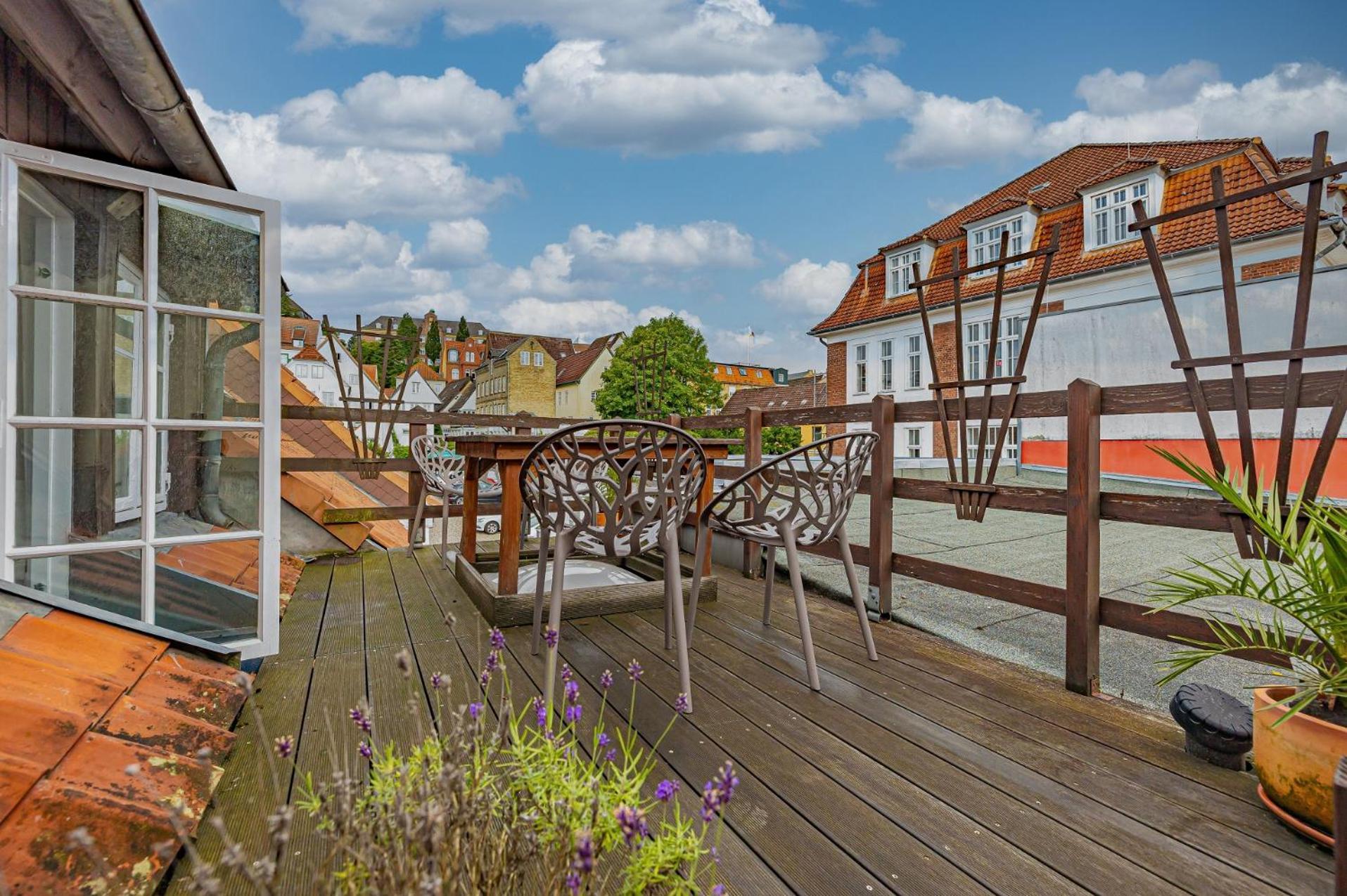 Fewo1846 - Kaete-Lassen-Huus - Uriges Haeuschen Auf 3 Ebenen Mit Dachterrasse Am Hafen Flensburg Zewnętrze zdjęcie